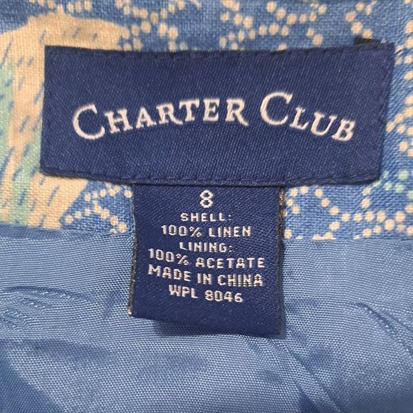 Charter Club Linen Floral Skirt Suit - Picture 3 of 10